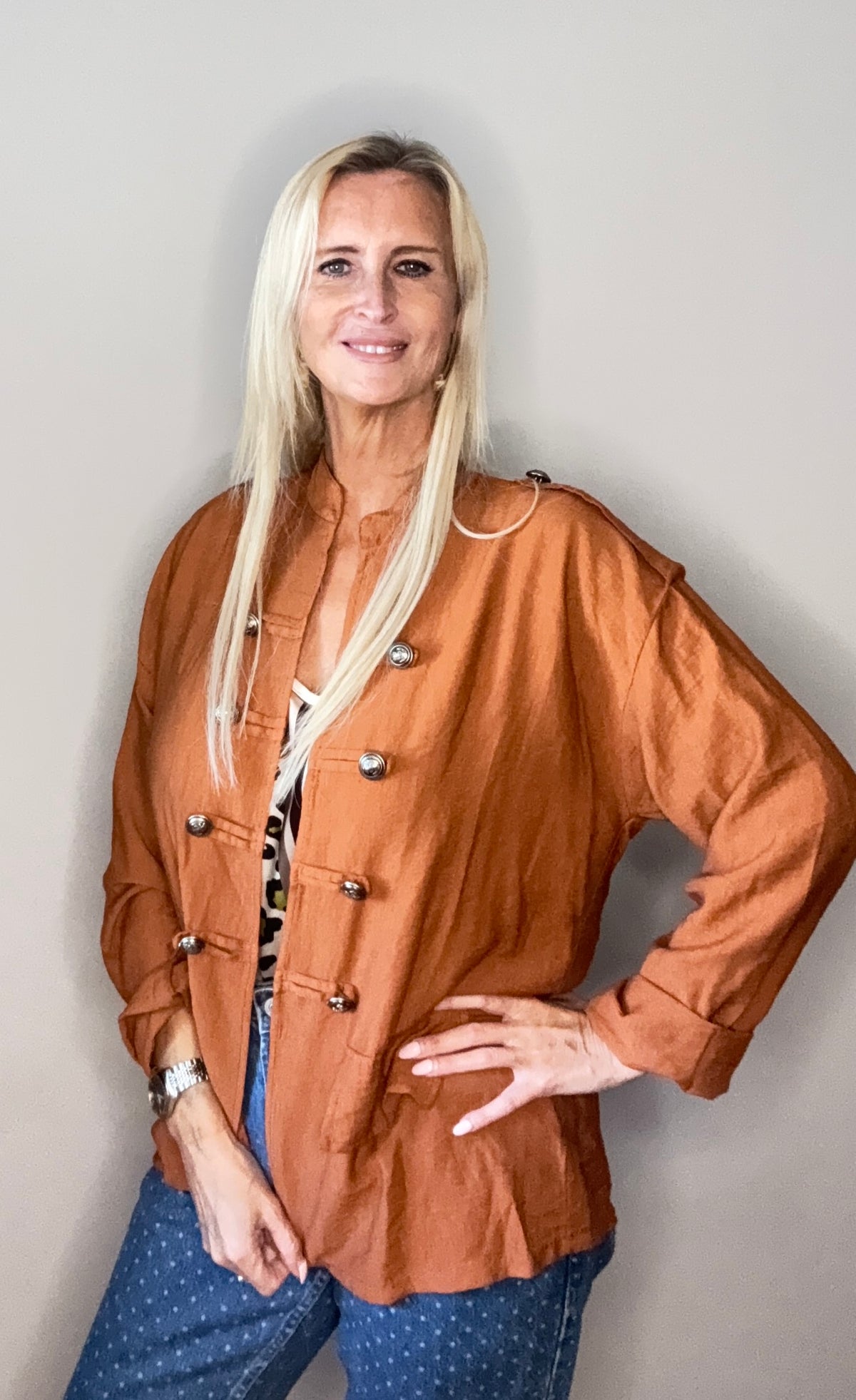 Our military Linen jacket Onesize fits all 💖