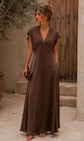 Safina Satin Lace Trim Dress Fresh in from Milan