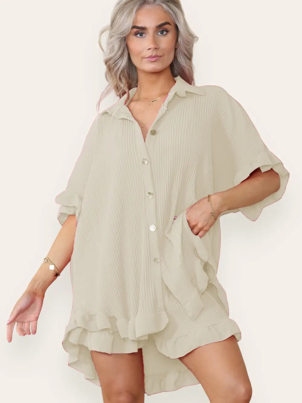 PERTH - Women's Shorts Set with oversized Shirt